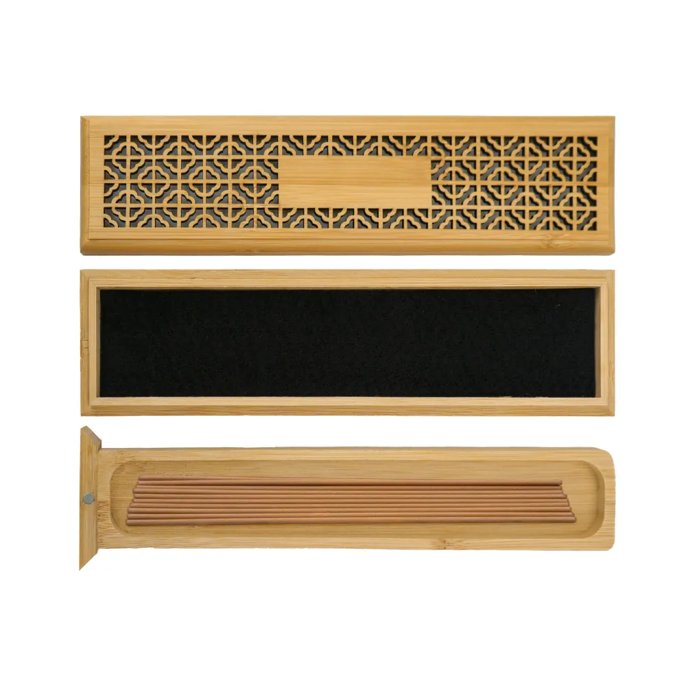 Wooden-Incense-Burner-Holder-with-Drawer-Includes-10-Pcs-Oud-Sticks-ICB2-Open-View.webp